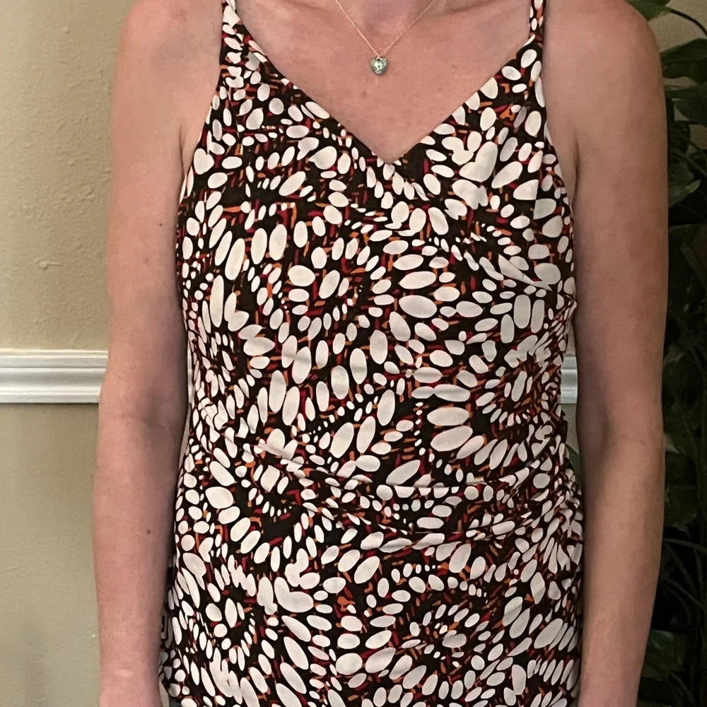 Kenneth Cole ruched mock wrap tank top - Picture 2 of 8